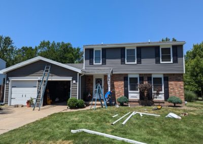 Hamburg Siding Job w/gutter replacement