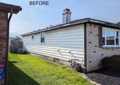 Overhangs, Soffits, Fascia, Gutter Replacement-Before